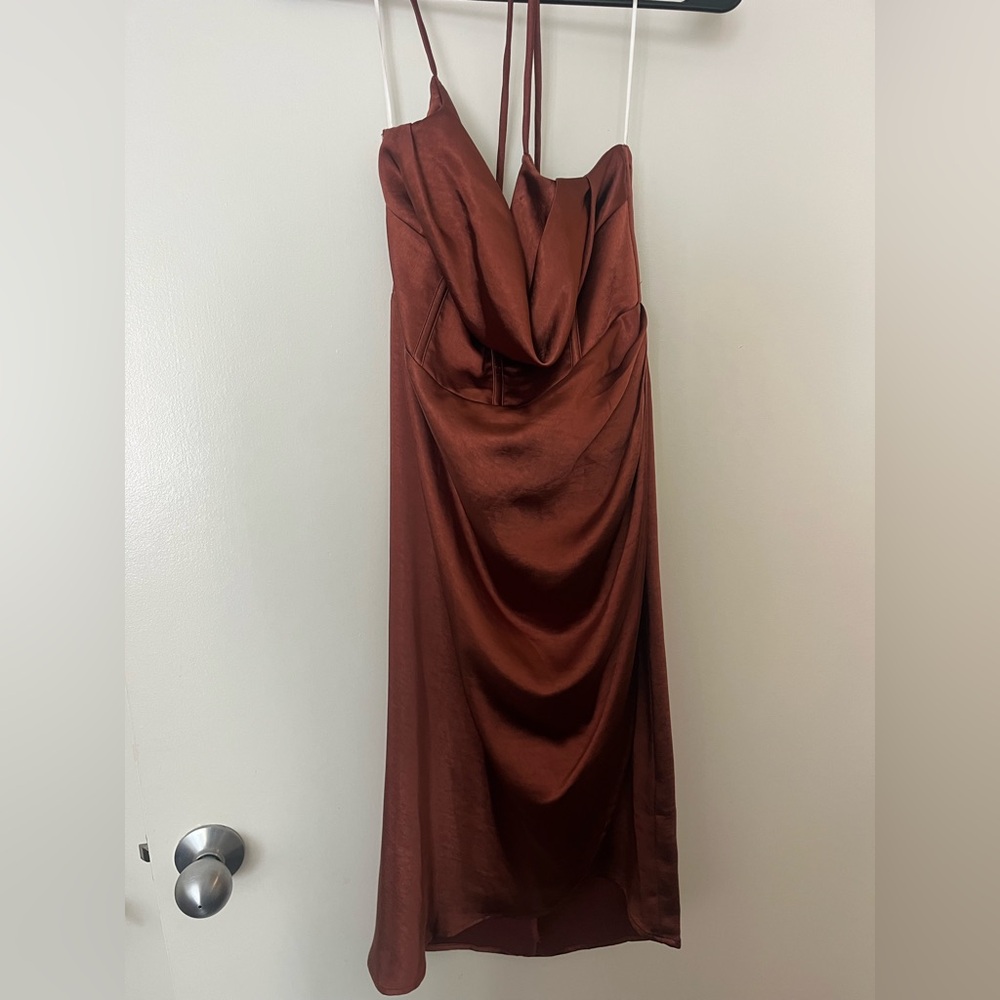 Hello Molly “My Fierce Love” satin midi dress - Picture 5 of 8